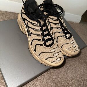 Tan and Black Athletic Sneakers